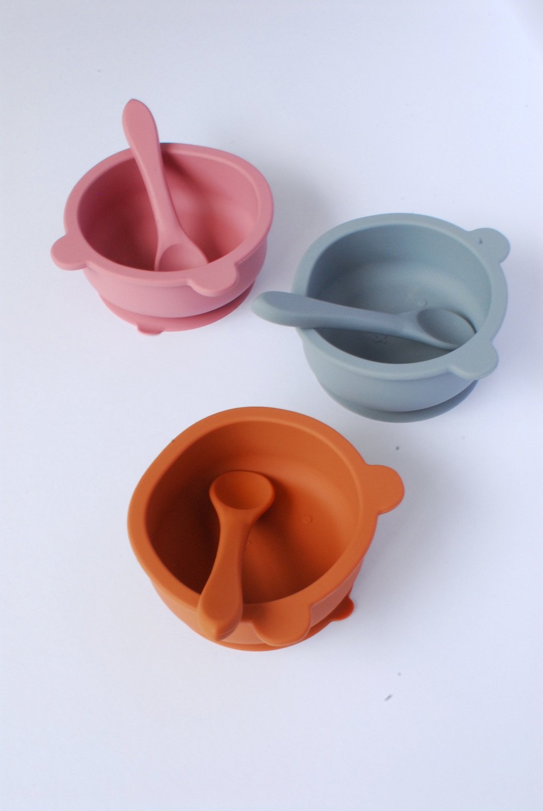 Mala’s Meals bowls in three signature colours