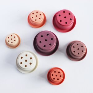 Stack + Play Silicone Cups