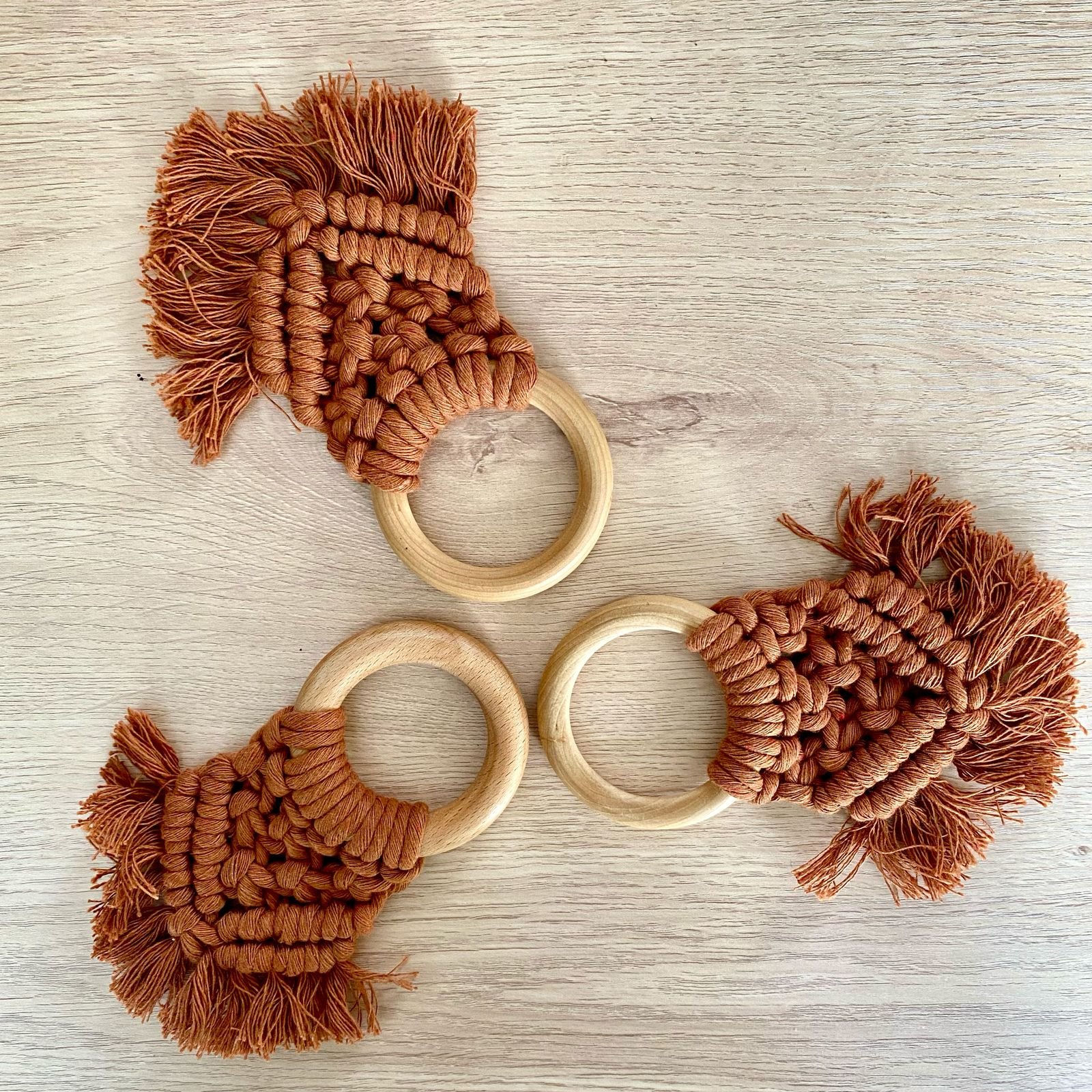 Terracotta Macrame Teethers