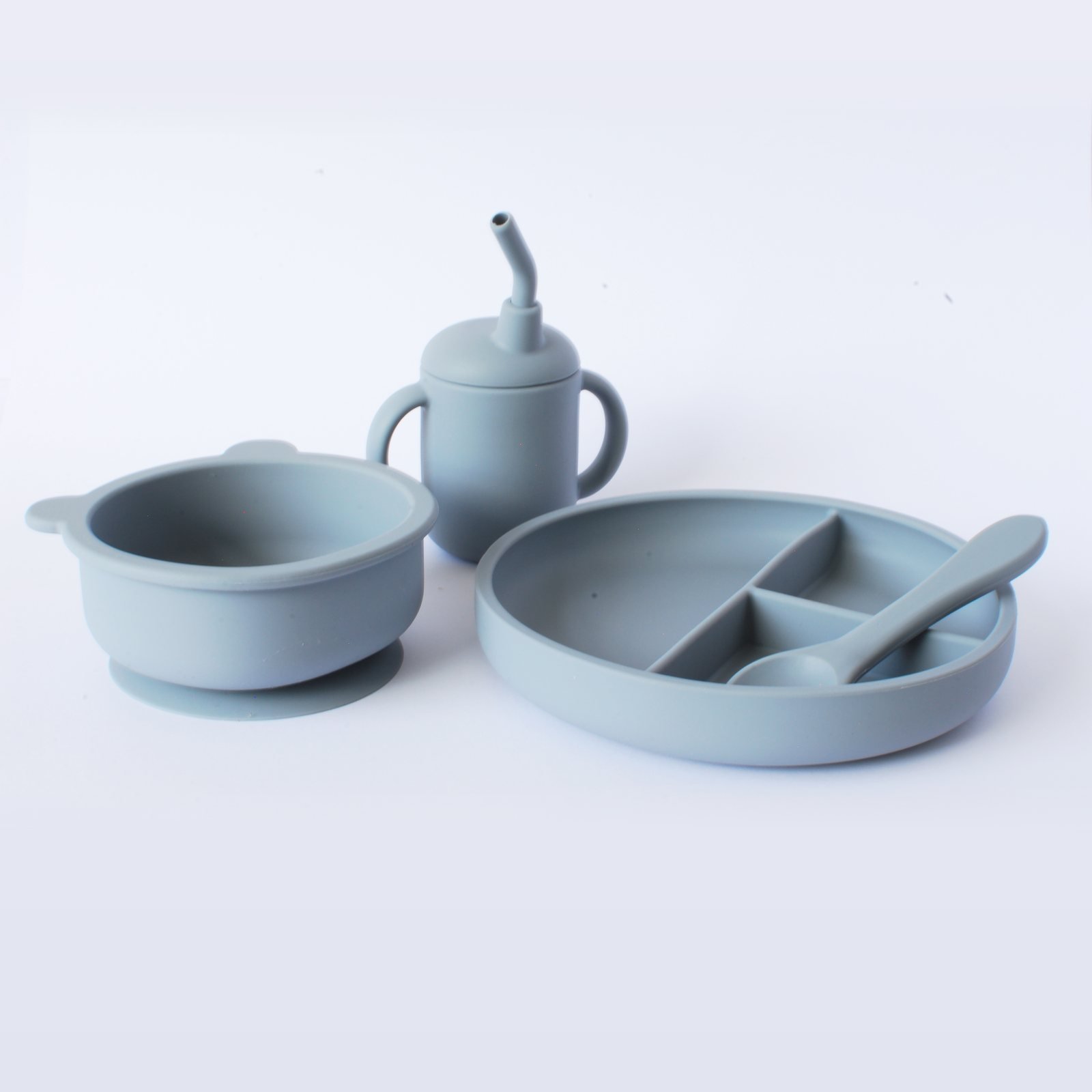 Blue Little Eater Feeding Set